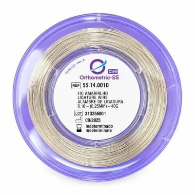 Alambre De Ligadura Orthometric SS 0.25 mm 0.010” 40g