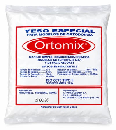 Yeso Especial Ortomix para Modelos de Ortodoncia – 500 g